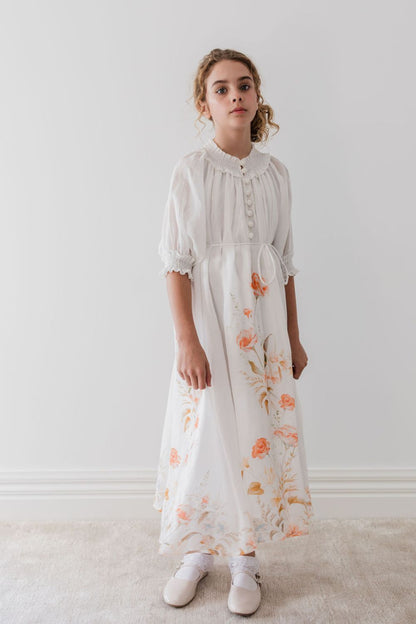 Linen Dress - Floral