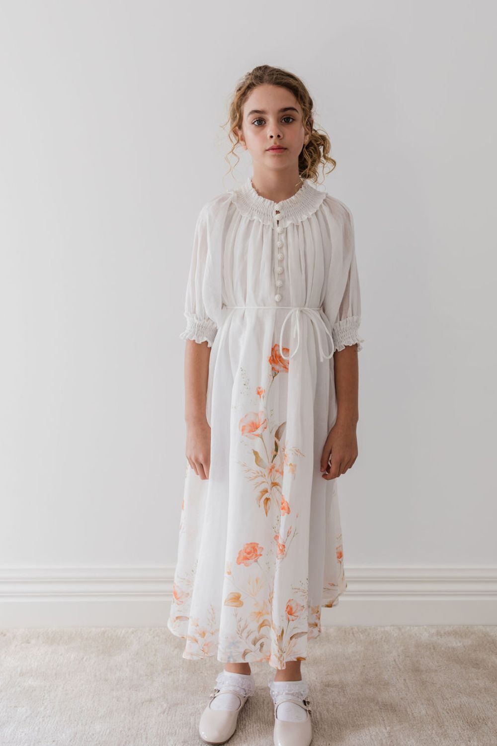 Linen Dress - Floral