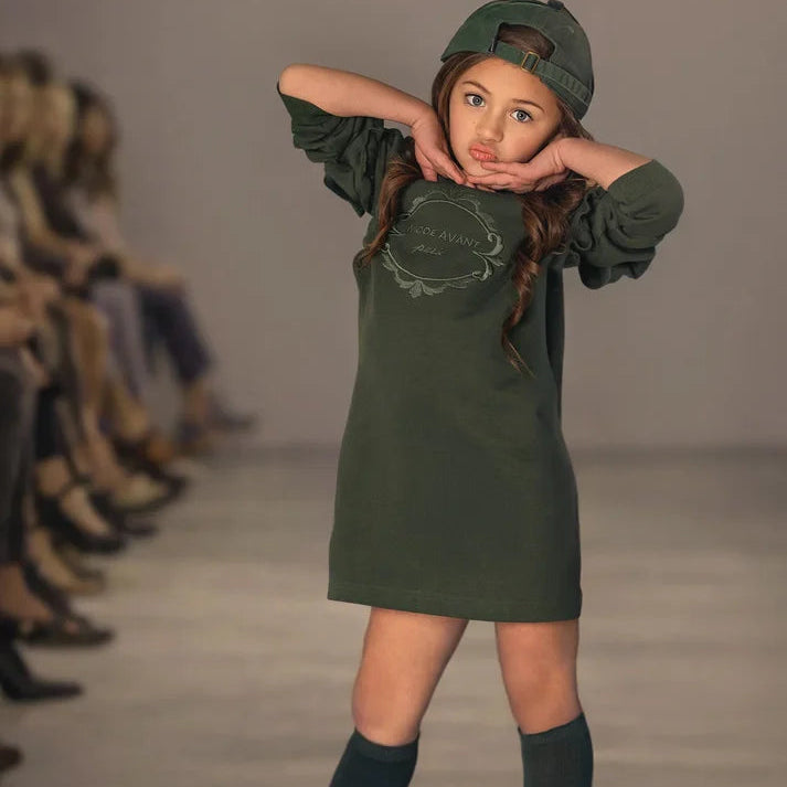 Sweatshirt Dress - Green