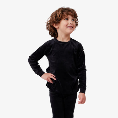 Rib Velour Loungewear - Black