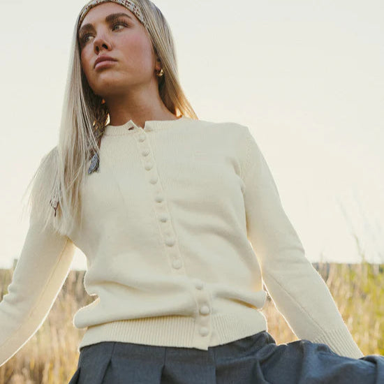 Knit Cardigan - Cream