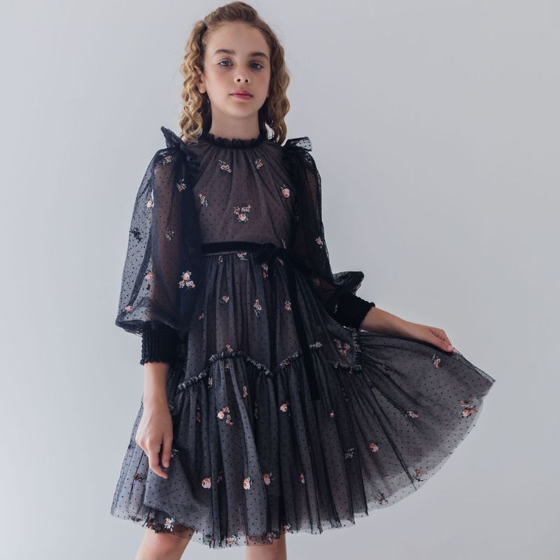 Embroidered Dress - Rosebud