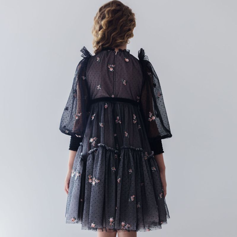 Embroidered Dress - Rosebud