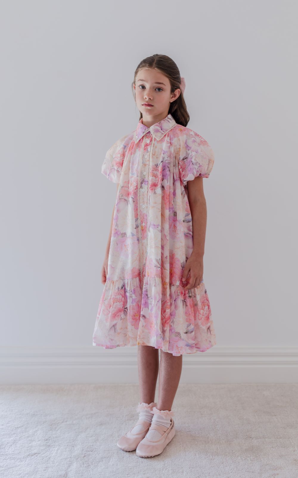 Dahlia Print Dress - Pink