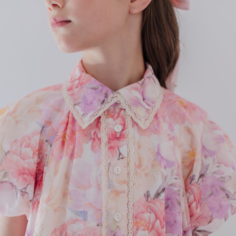 Dahlia Print Dress - Pink