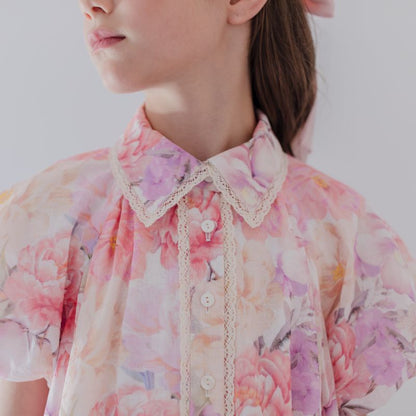 Dahlia Print Dress - Pink