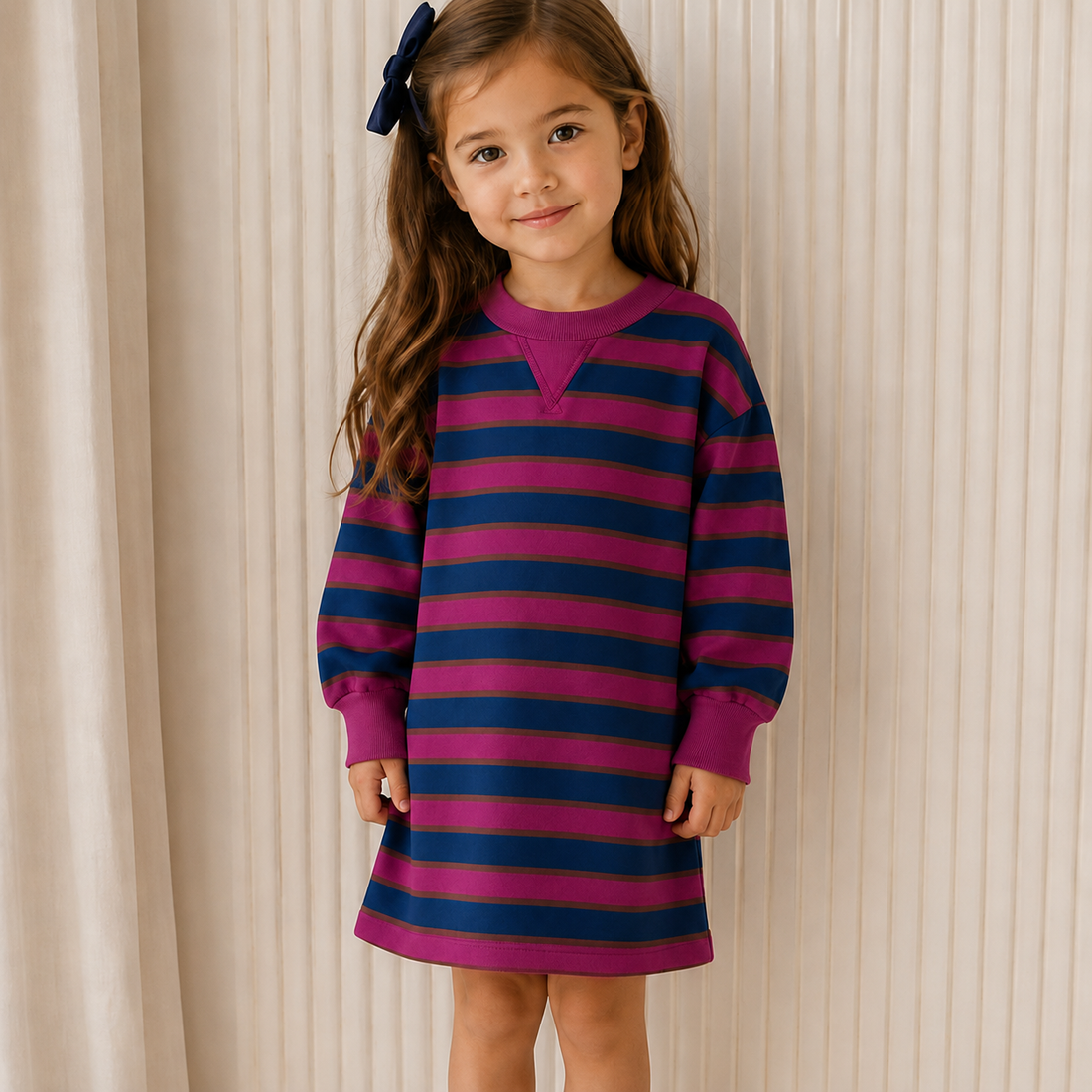 Bisous Dress - Stripe