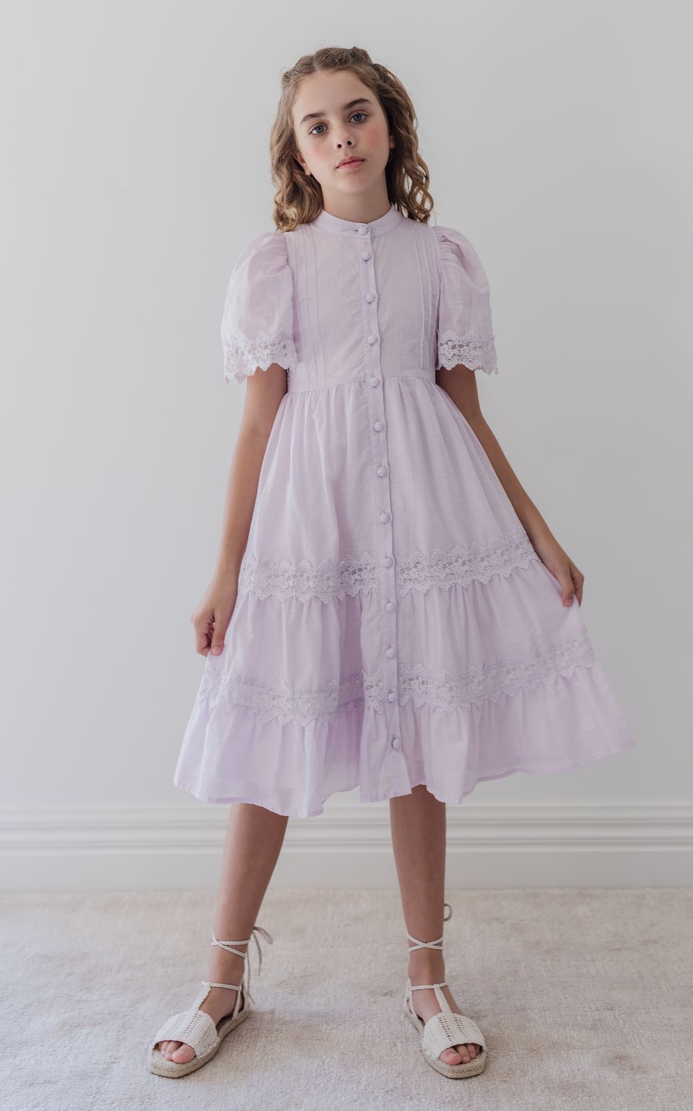 Lace Dress - Lilac