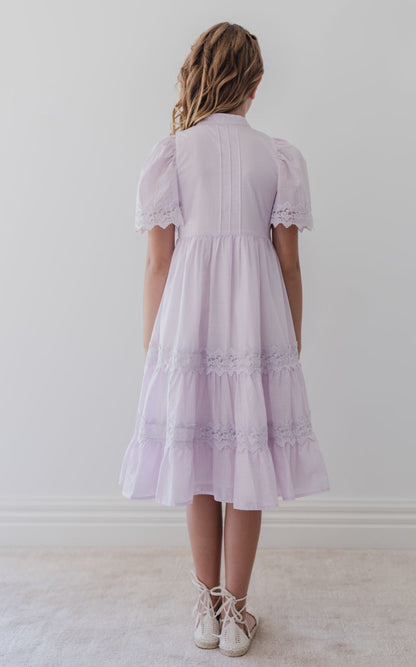 Lace Dress - Lilac