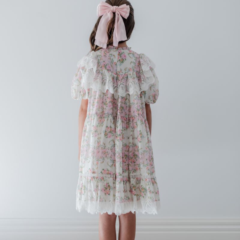 Lace Ruffle Dress - Vintage