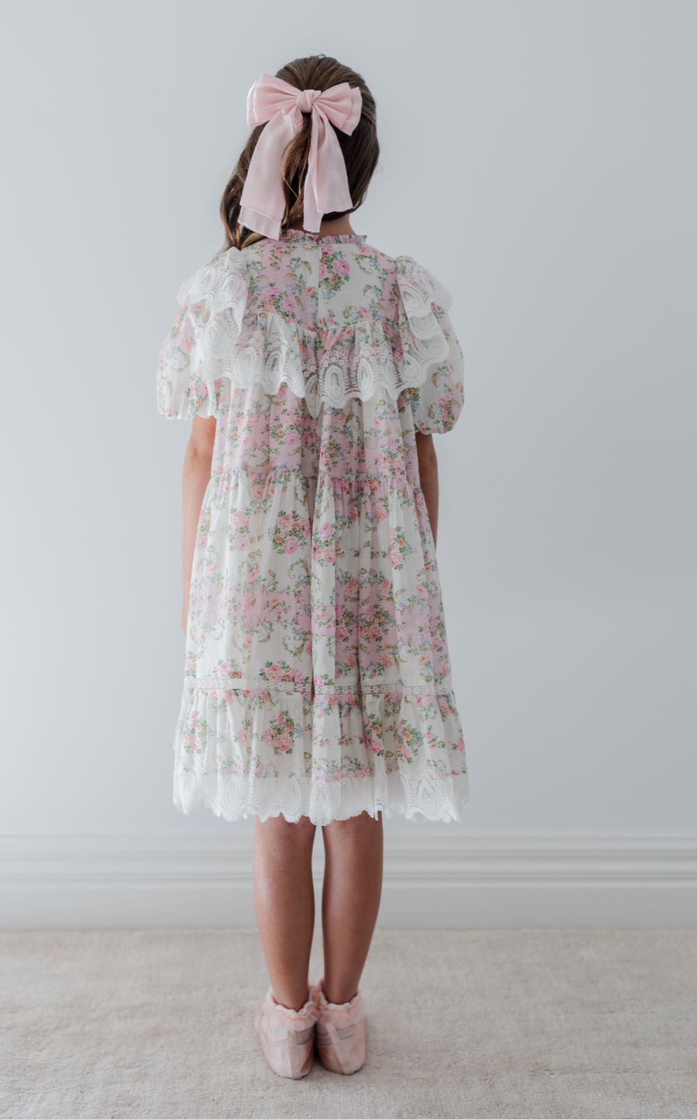 Lace Ruffle Dress - Vintage