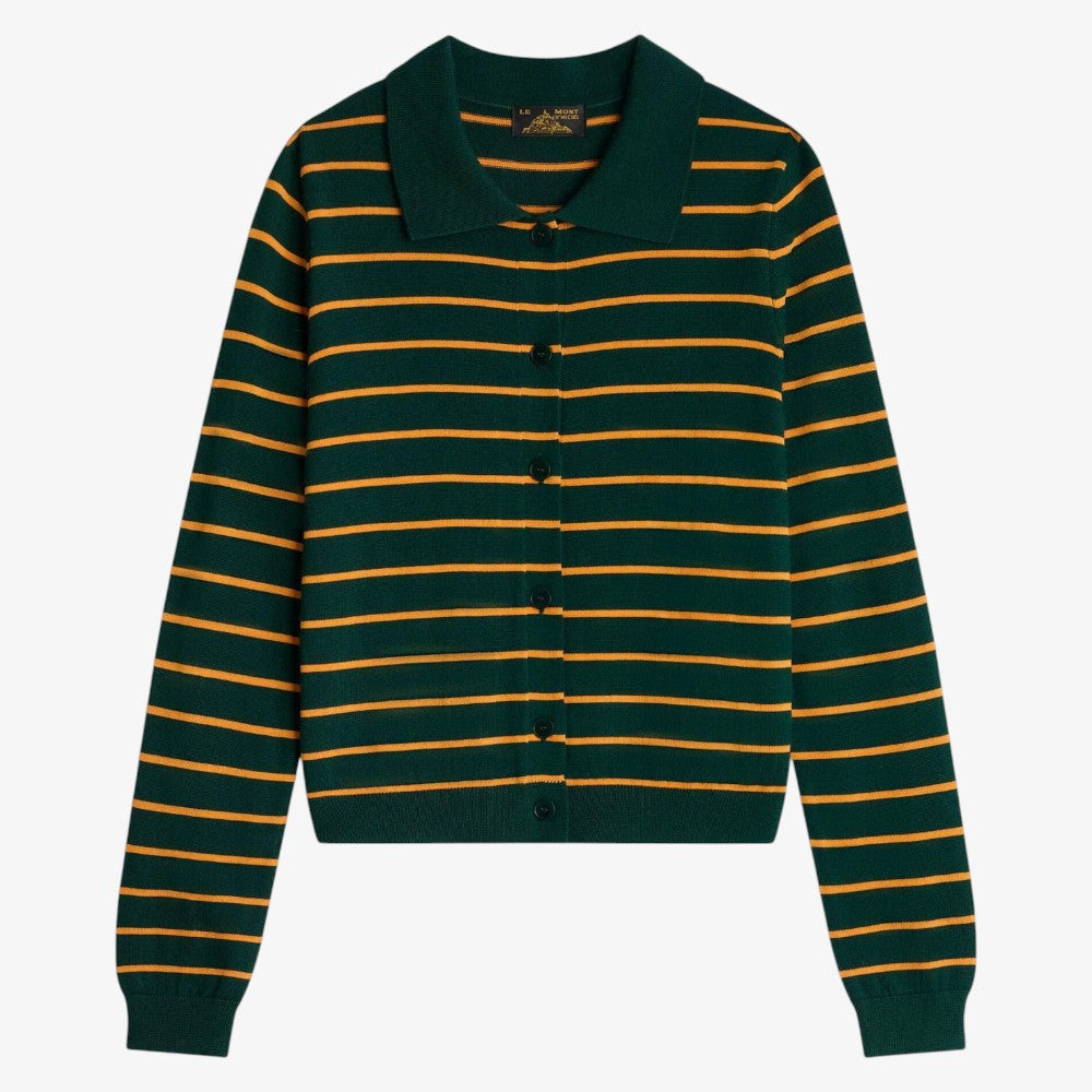 Gilena Stripe Cardigan - Green