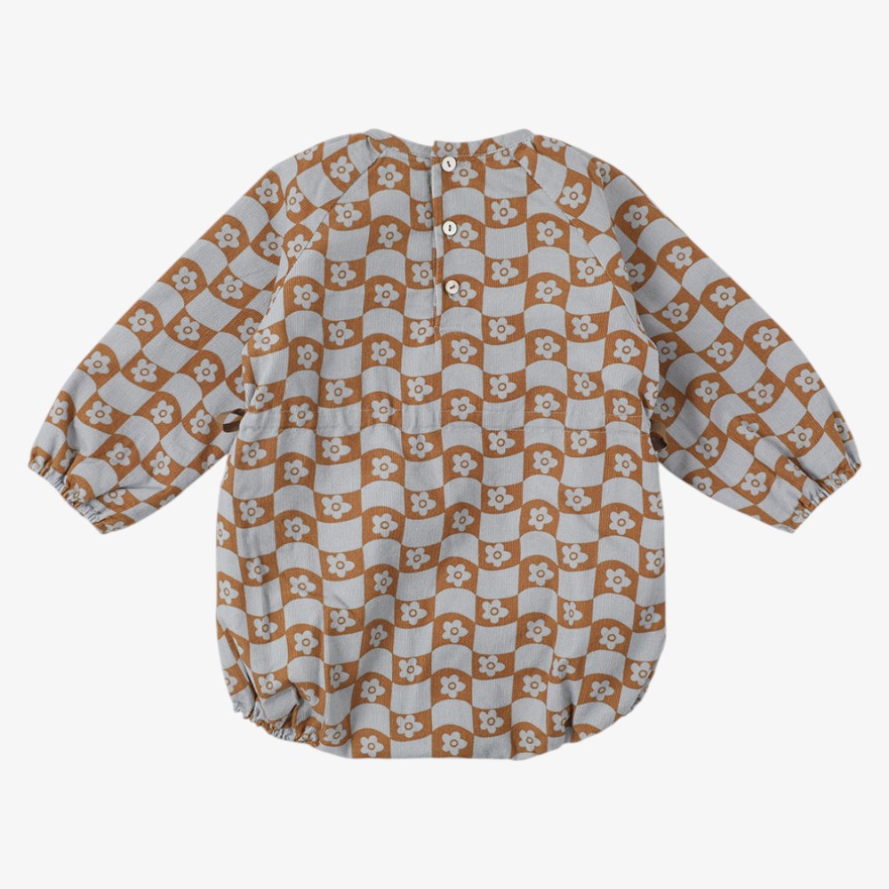 Mathiue Romper - Blue&amp;brown