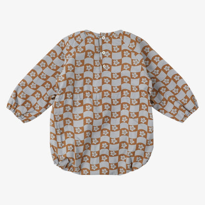 Mathiue Romper - Blue&amp;brown