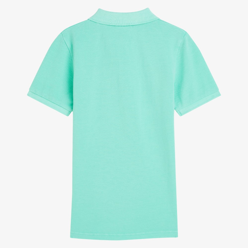 Embroidered Chest Pique Polo - Opal