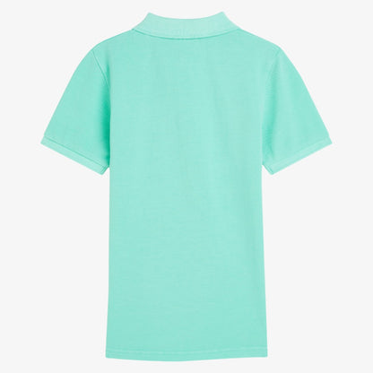 Embroidered Chest Pique Polo - Opal