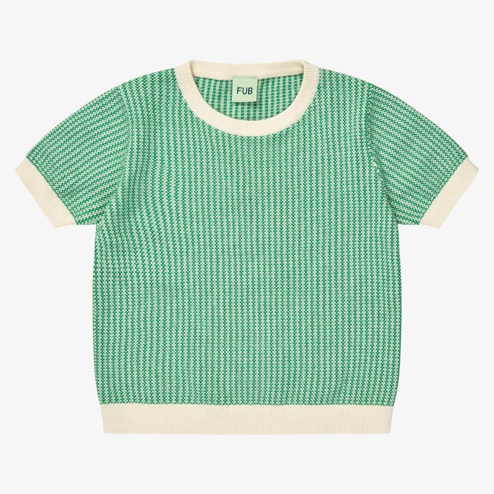 Two Color Tee - Basil&amp;ecru