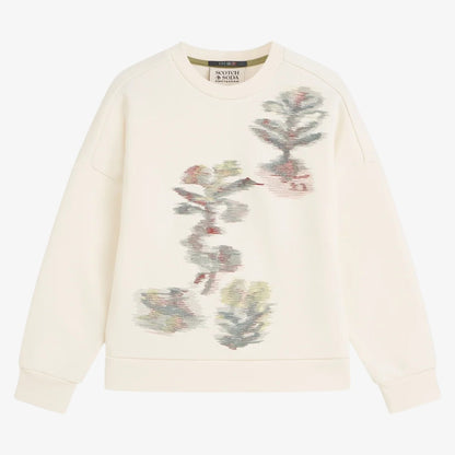 Embroidery Sweatshirt - Cream