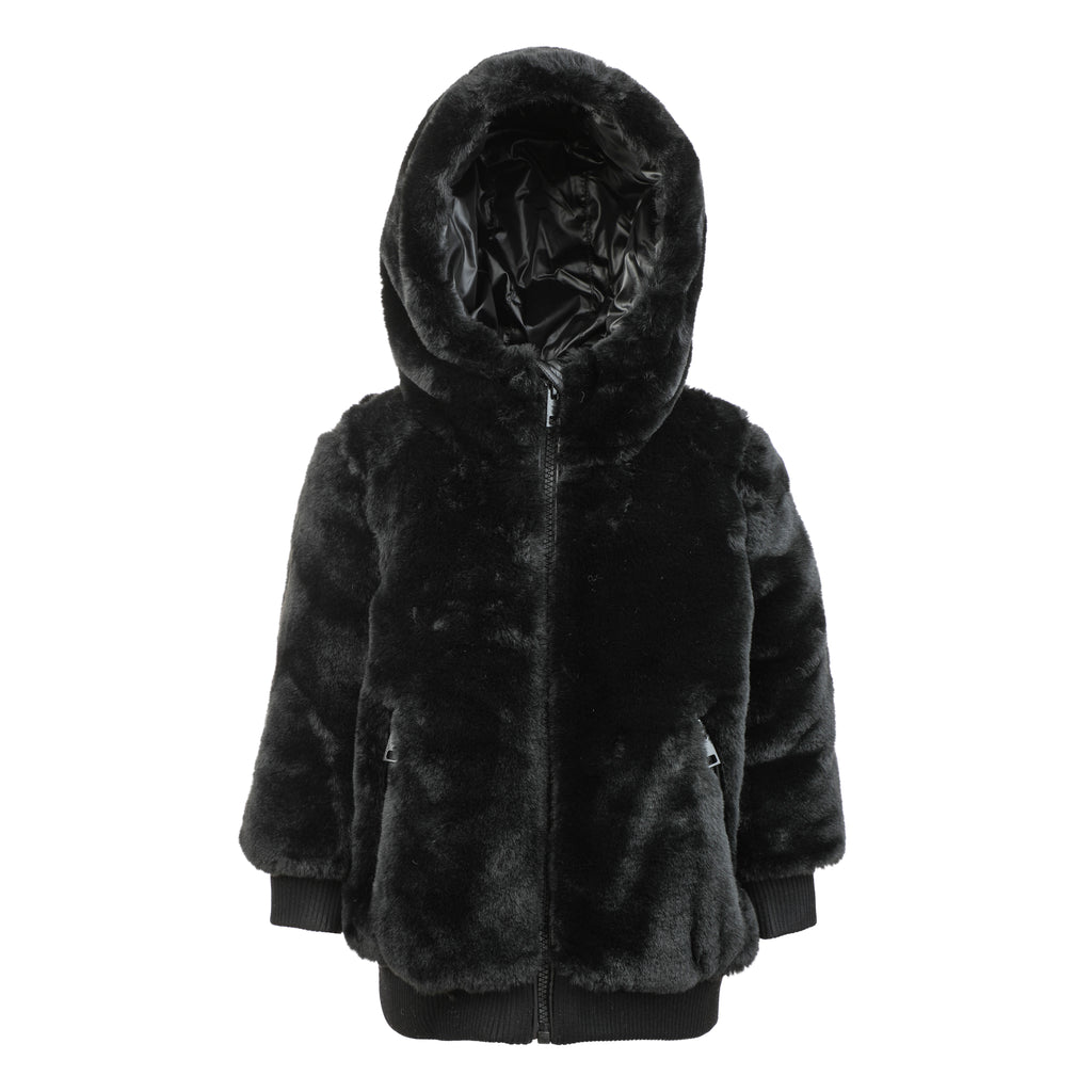 Pramie Fur Jacket - Black