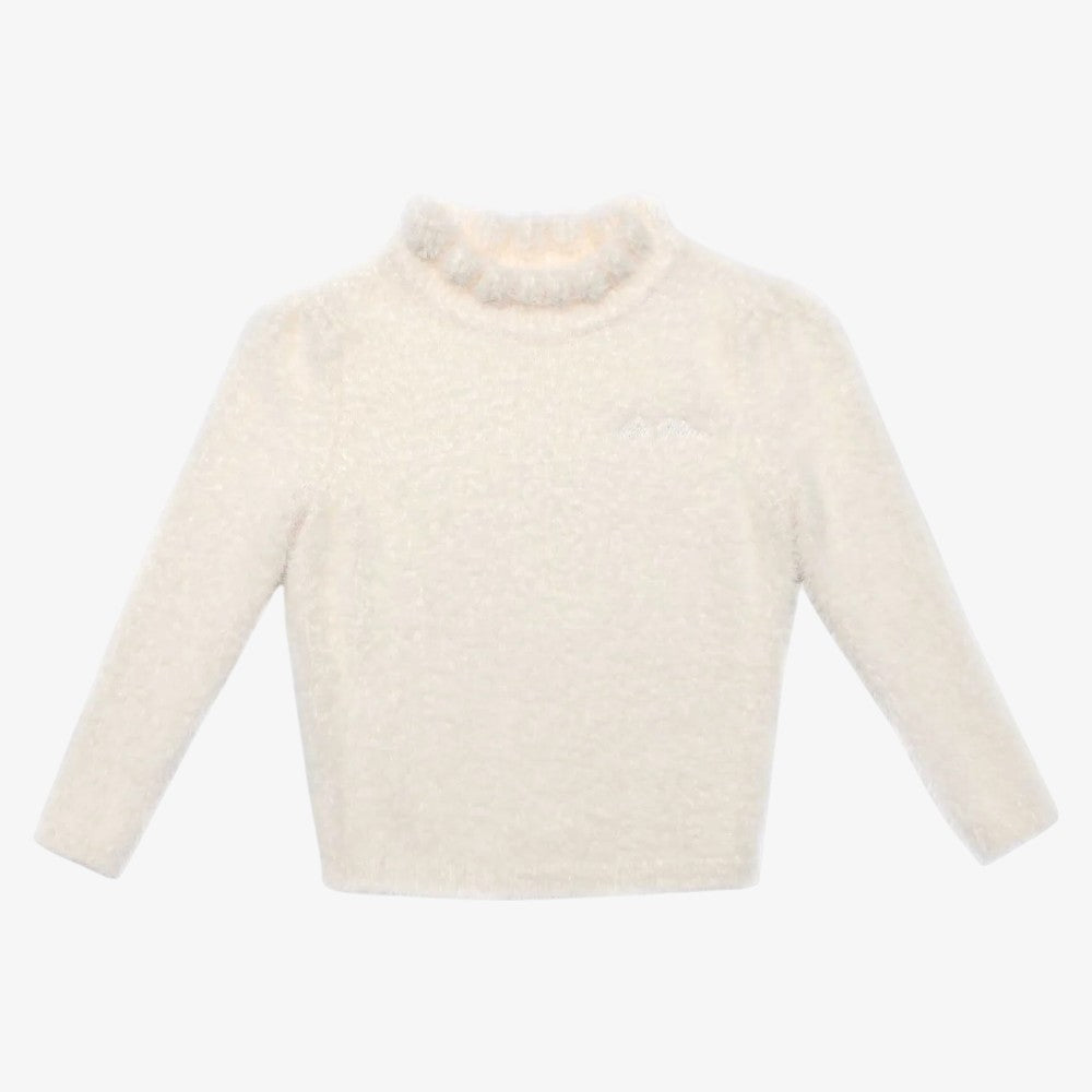 Mohair Logo Sweater - Cream