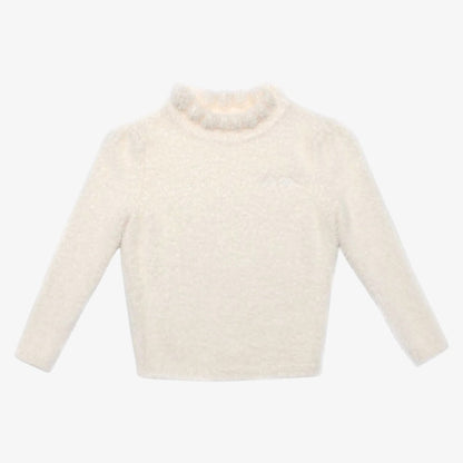 Mohair Logo Sweater - Cream