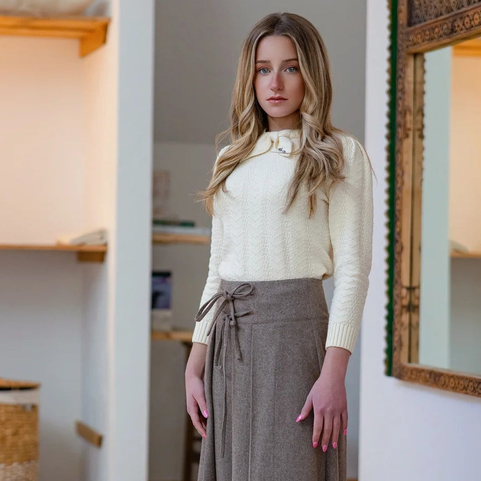 Kerchief Sweater - Cream