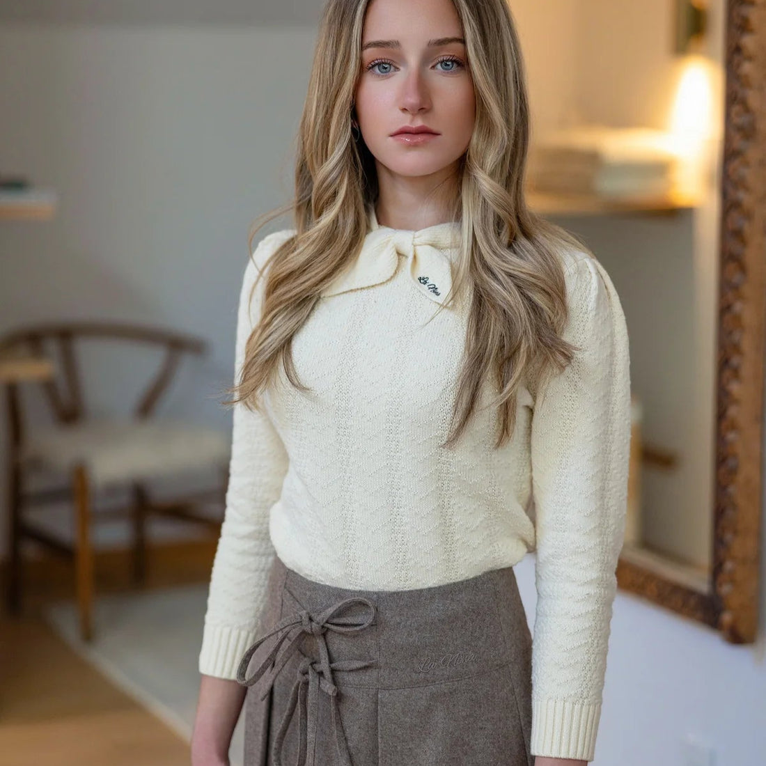 Kerchief Sweater - Cream