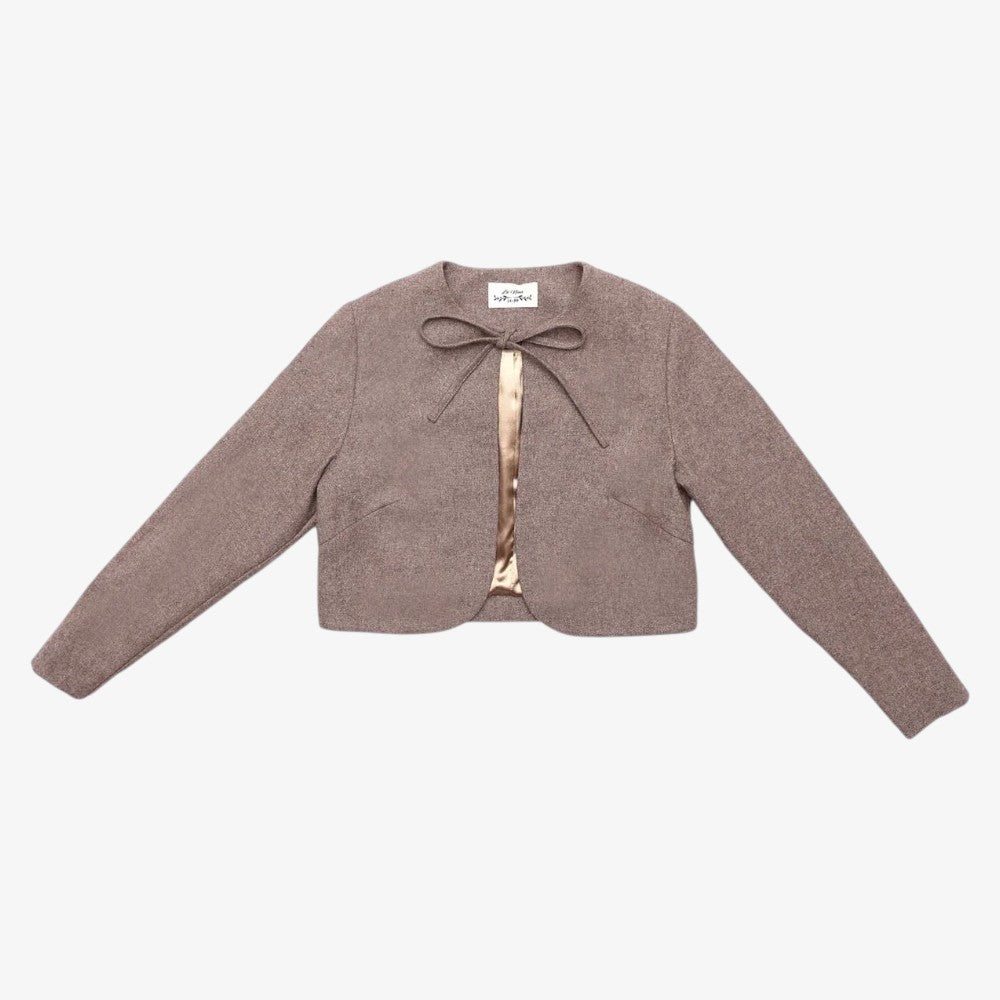 Wool Jacket And Skirt - Brown