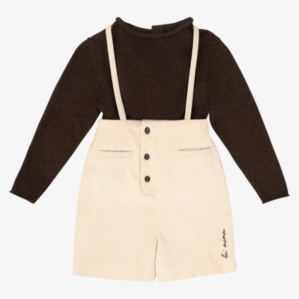 Cord 3 Piece Set - Cream