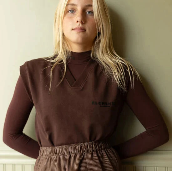 Sweatshirt Vest - Umber