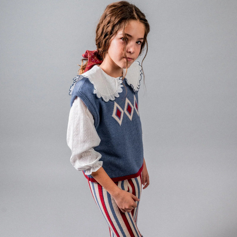 Argyle Knit Vest - Multi