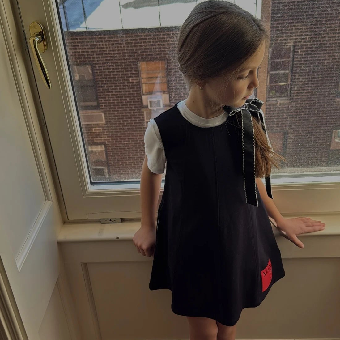 Scallop Edge Bow - Black