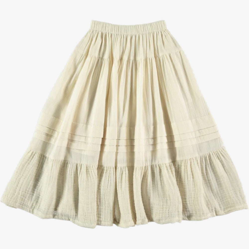 Belle Chiara Ruffle Skirt - Beige