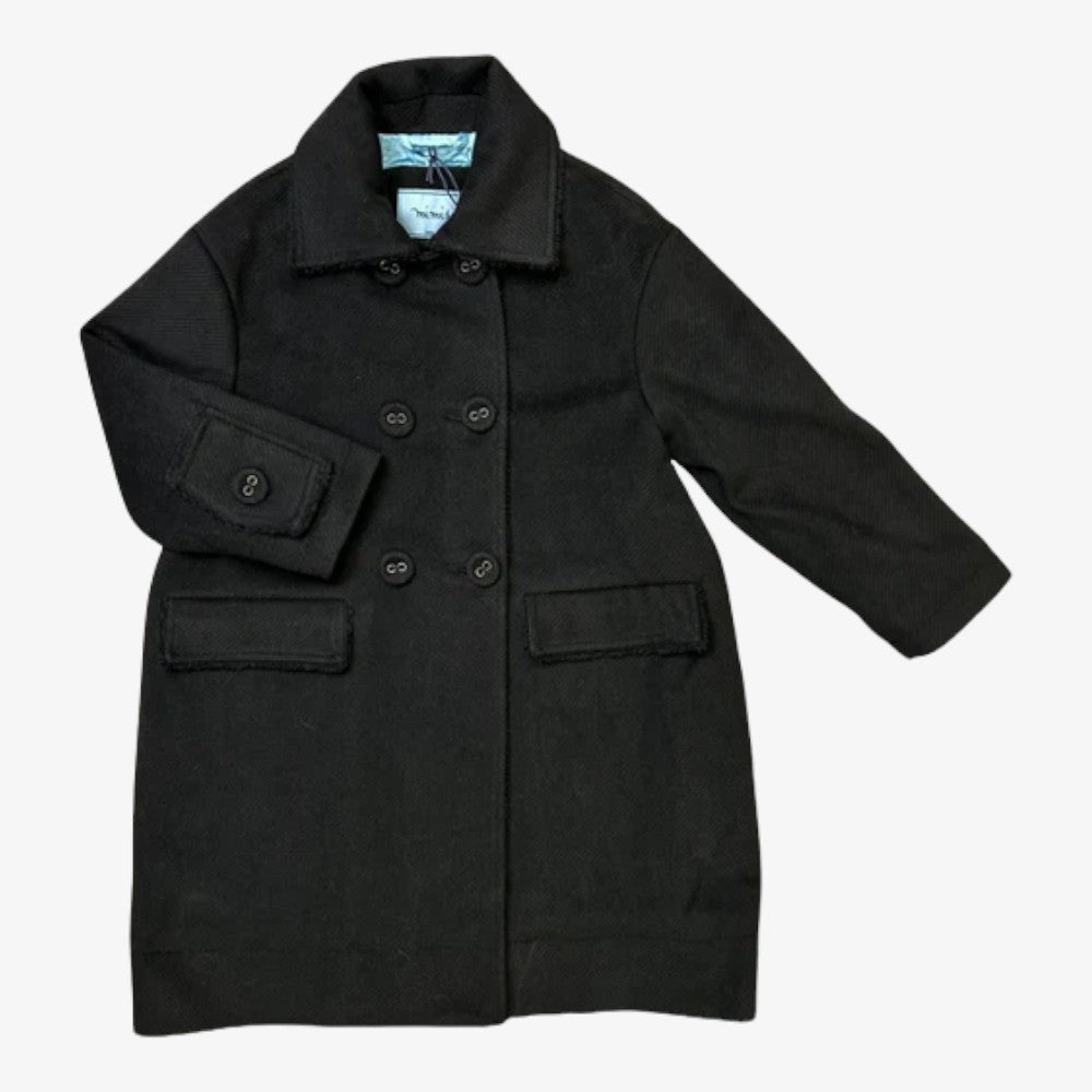 Bouble Breasted Coat - Black