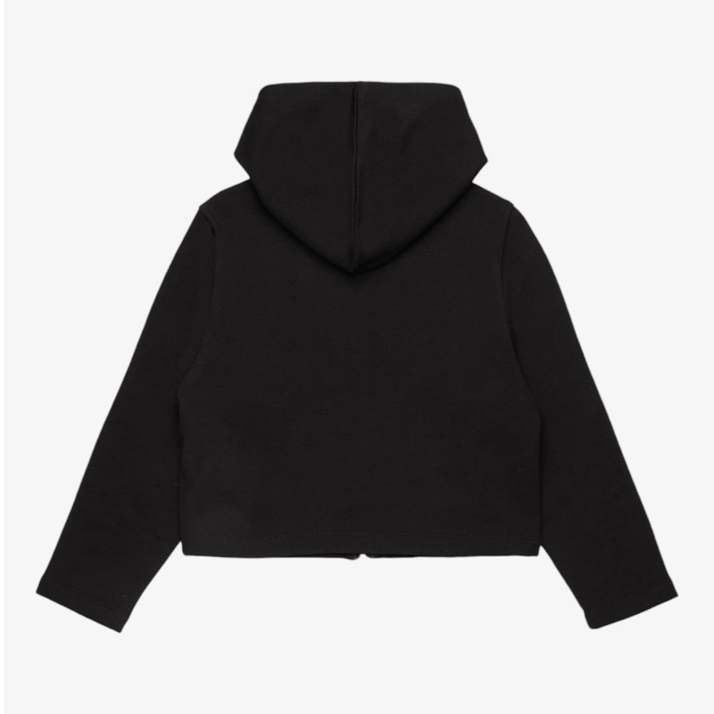 Logo Zip Up Sweater - Black