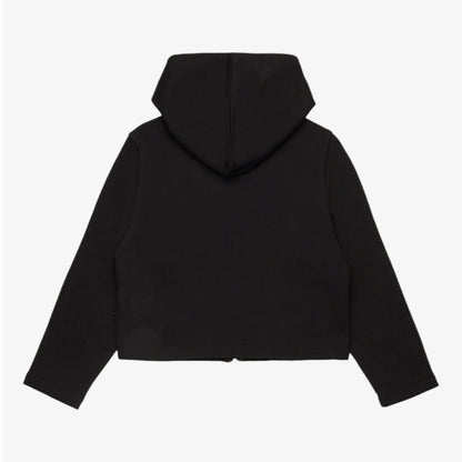 Logo Zip Up Sweater - Black