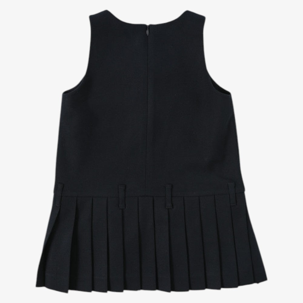 Marine Pleats Dress - Navy