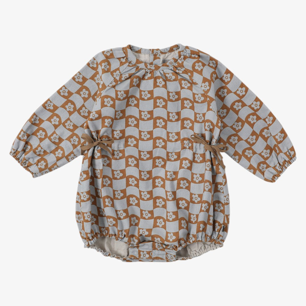 Mathiue Romper - Blue&amp;brown