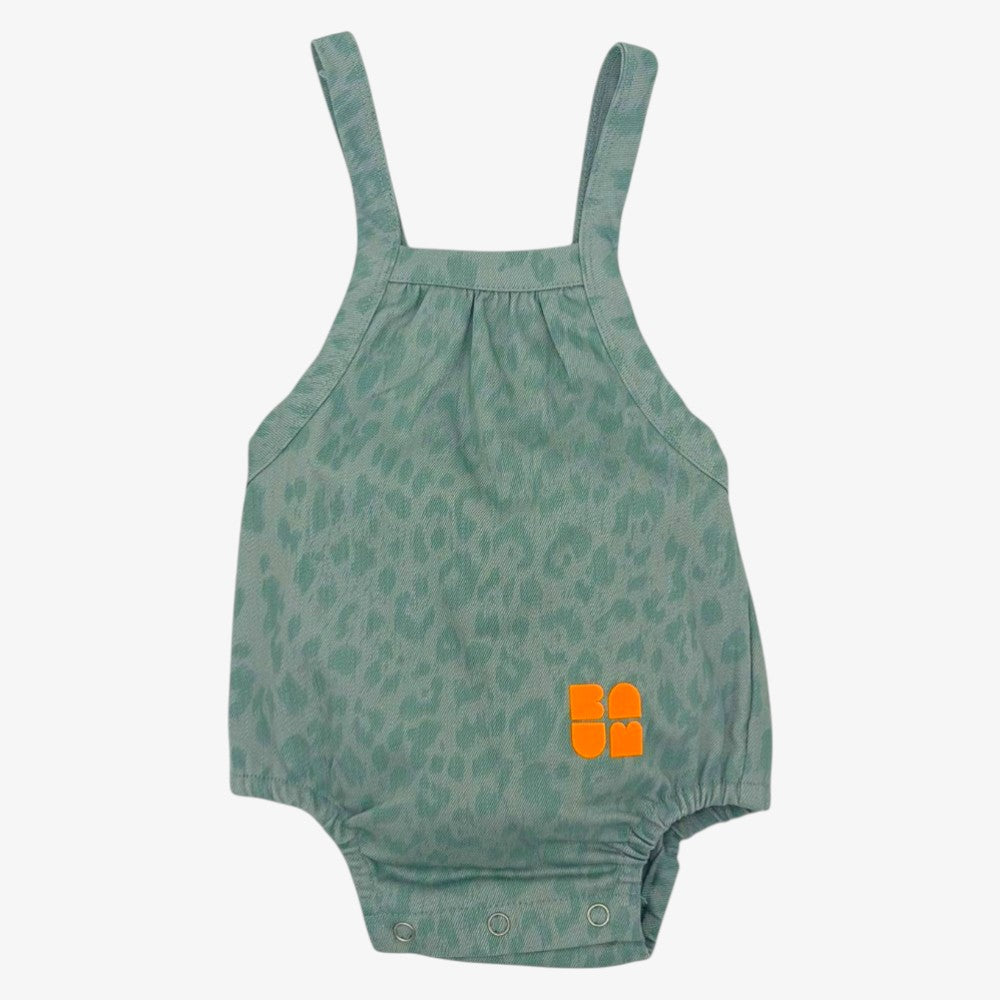 Leopard Romper - Mint