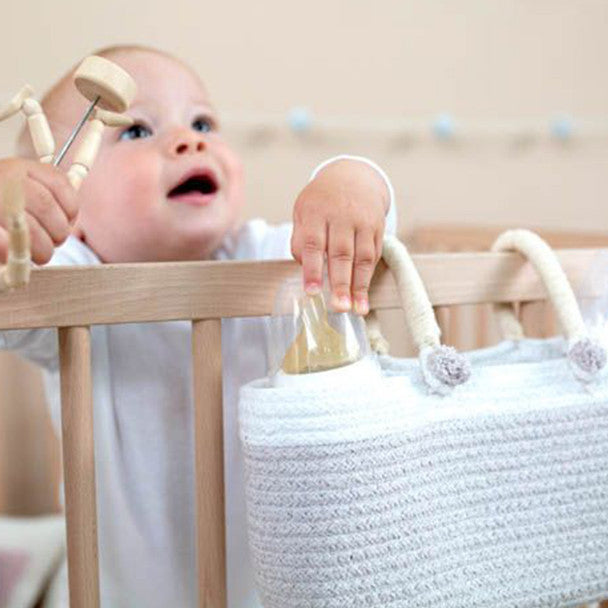 Basket Maria - Natural And White