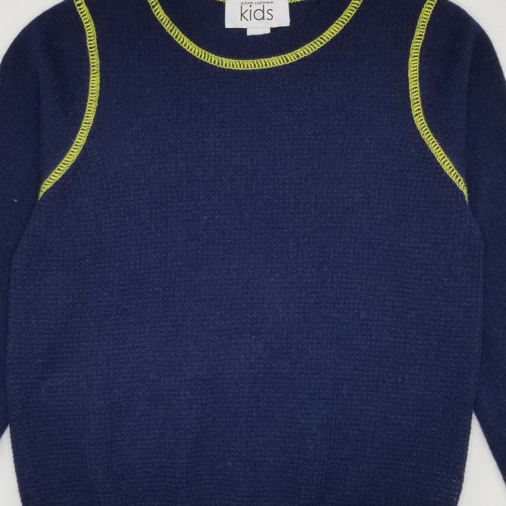 Autumn Cashmere Knit Sweater - Navy/sugar