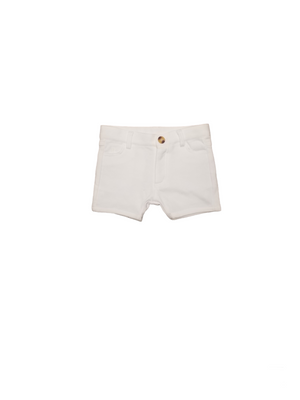 Crew Kids Knit Short - White