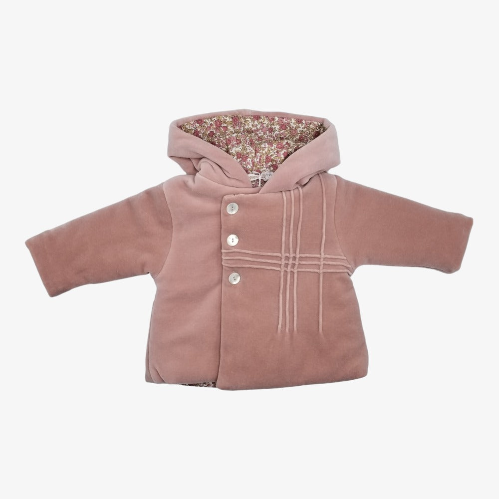 La Mascot Wrap Jacket With Bonnet - Pink Floral