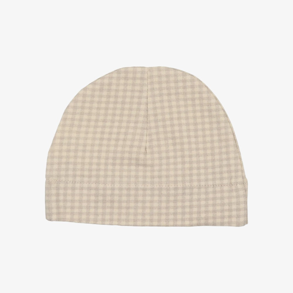 Printed Beanie - Mist Check