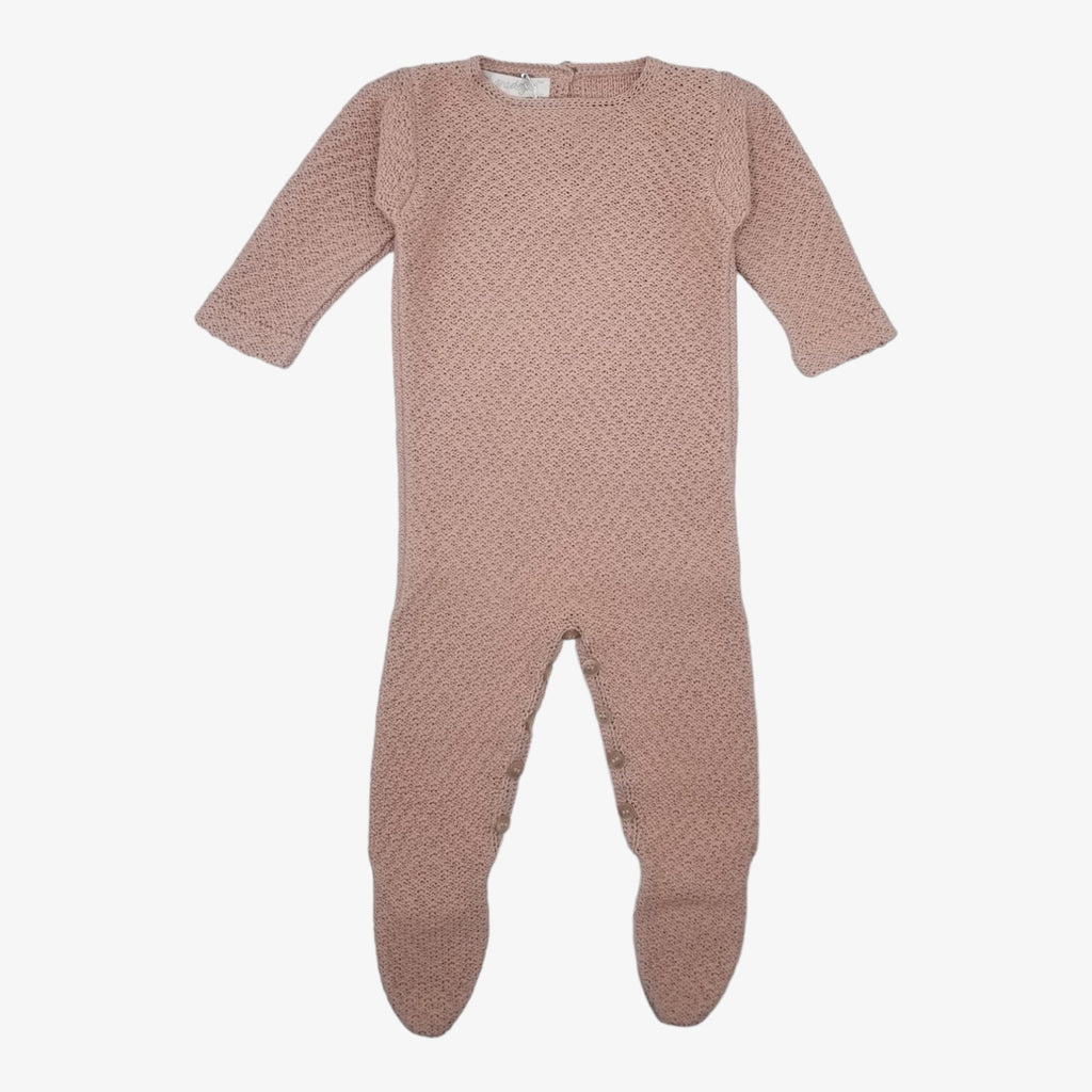Chant De Joie Knitted Footie - Pink