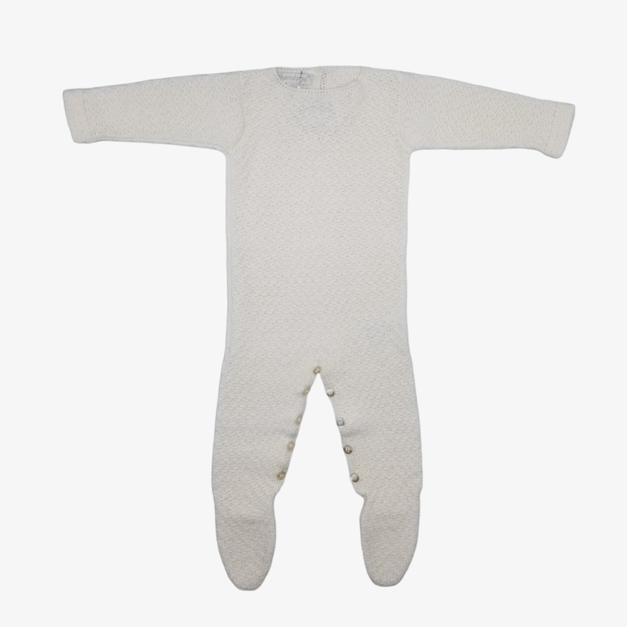 Chant De Joie Knitted Footie - Ivory