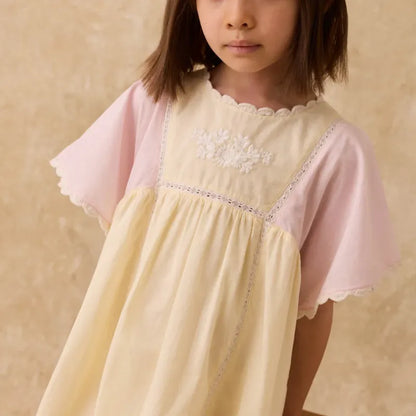 Bloom Dress - Pink &amp; Yellow