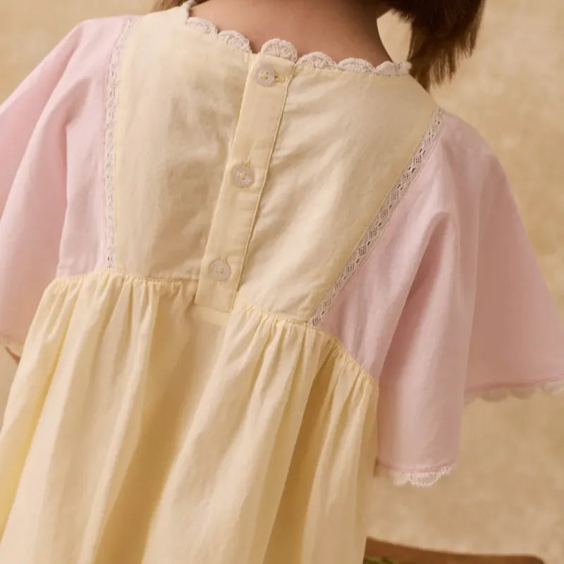 Bloom Dress - Pink &amp; Yellow