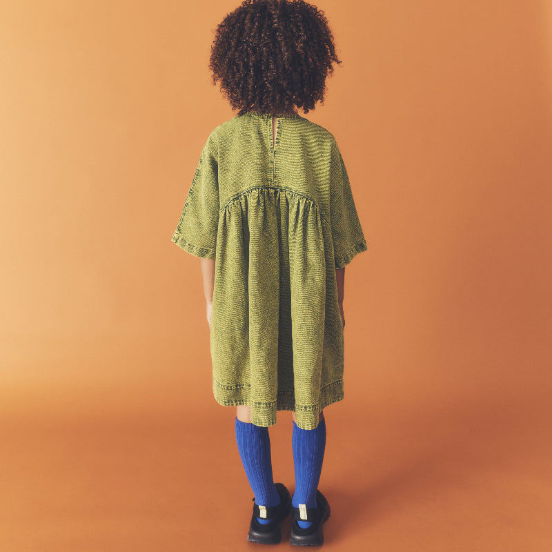 Overdye Dress - Green