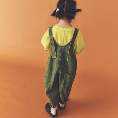 Overdye Romper - Green